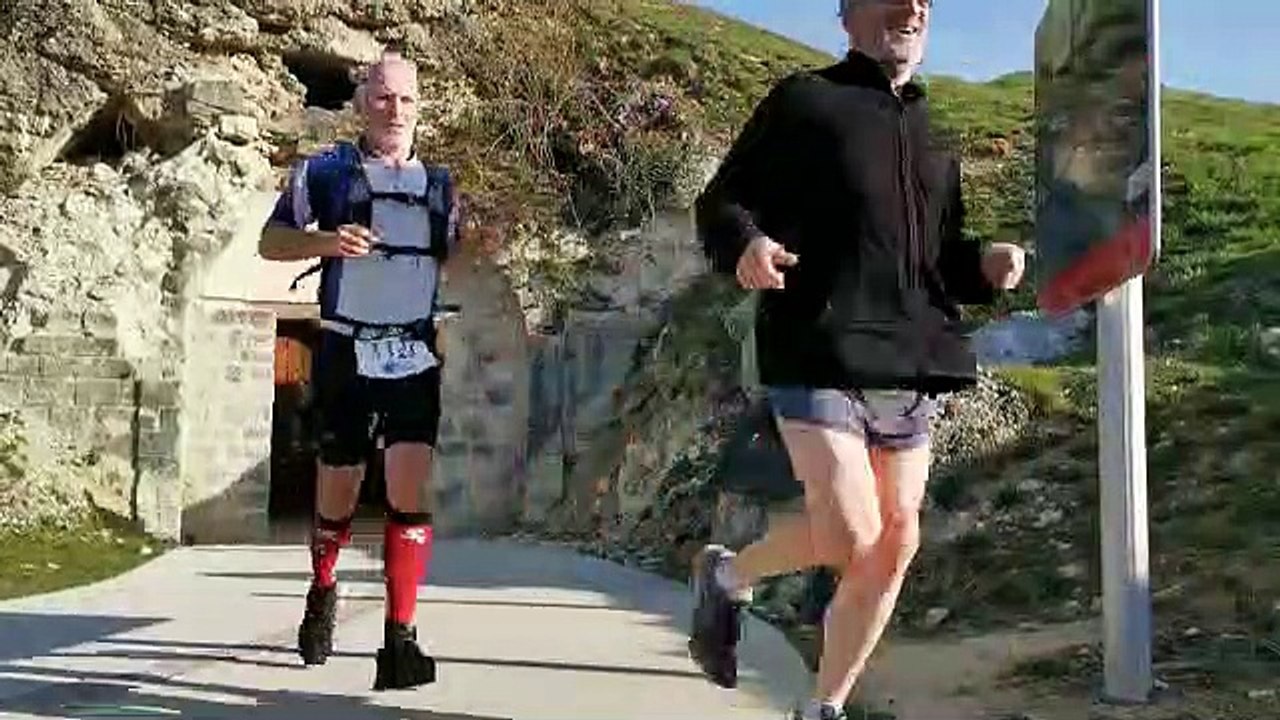 Trail des Tranchées de Verdun : passage au fort de douaumont