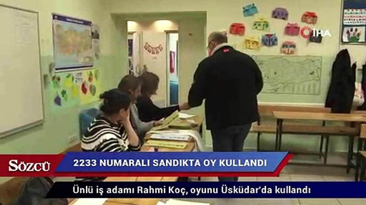 Ünlü iş adamı Rahmi Koç, oyunu Üsküdar’da kullandı