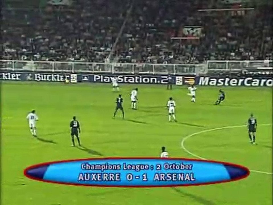Auxerre v. Arsenal 2.10.2002 Champions League 2002/2003 highlights