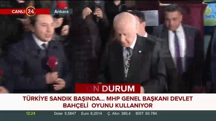 Bahçeli oyunu kullandı