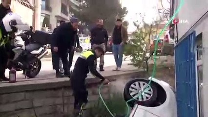 Cumhurbaşkanı Erdoğan’ın oy kullanacağı okulun yanında inanılmaz kaza