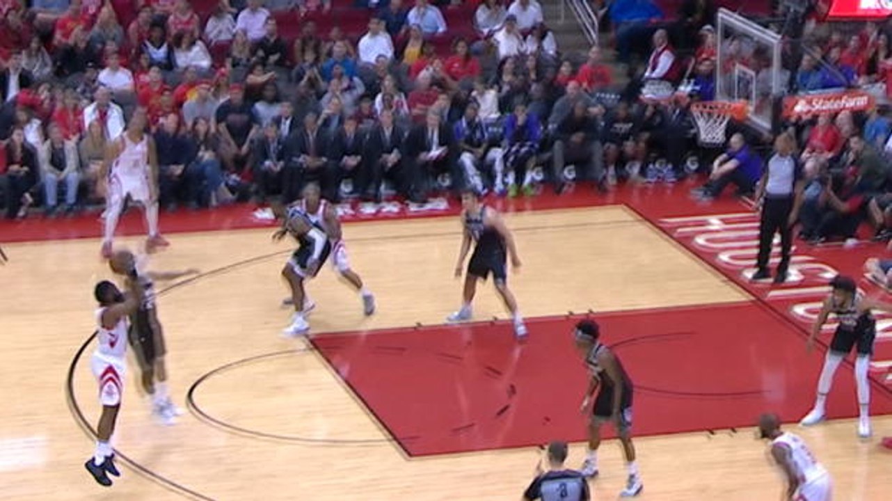 Harden steps back for 2000th career triple
