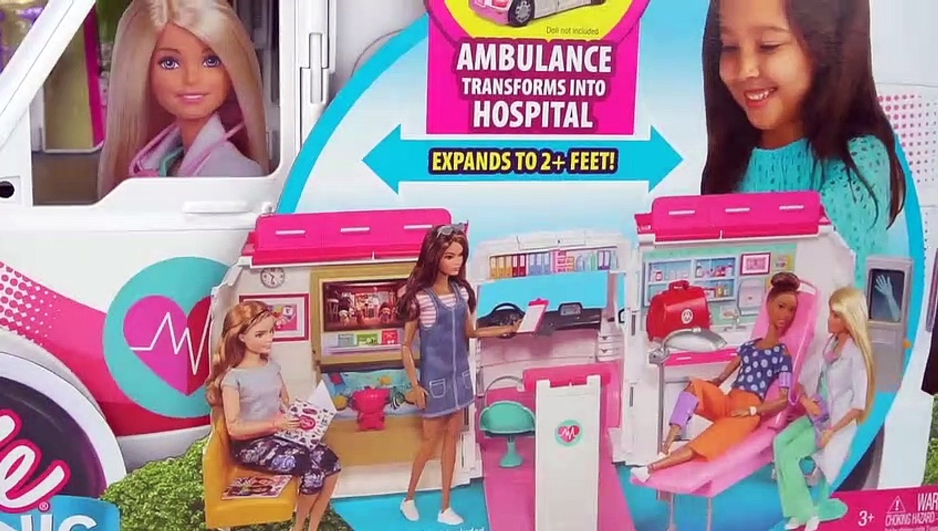 Barbie Doll Ambulance and Hospital Playset - Best Barbie Toy! | Boomerang -  Vidéo Dailymotion