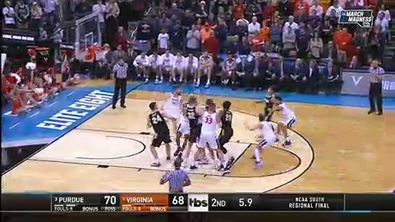 Basket-Ball - NCAA - Mamadi Diakite Takes the Game to OT! Purdue vs Virginia  2019 NCAA March Madness Elite 8