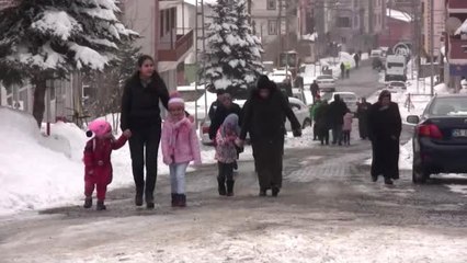 Doğu'da Vatandaşlar Sandığa Kar Yağışı Altında Gidiyor
