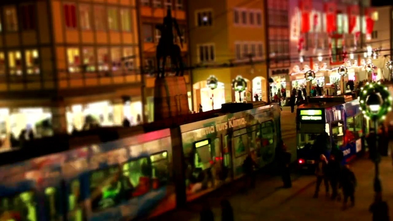 Winter in Freiburg (Tilt Shift)