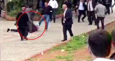 Oy Kullanmaya Giden Vatandaşlar Birbirlerine Girdi