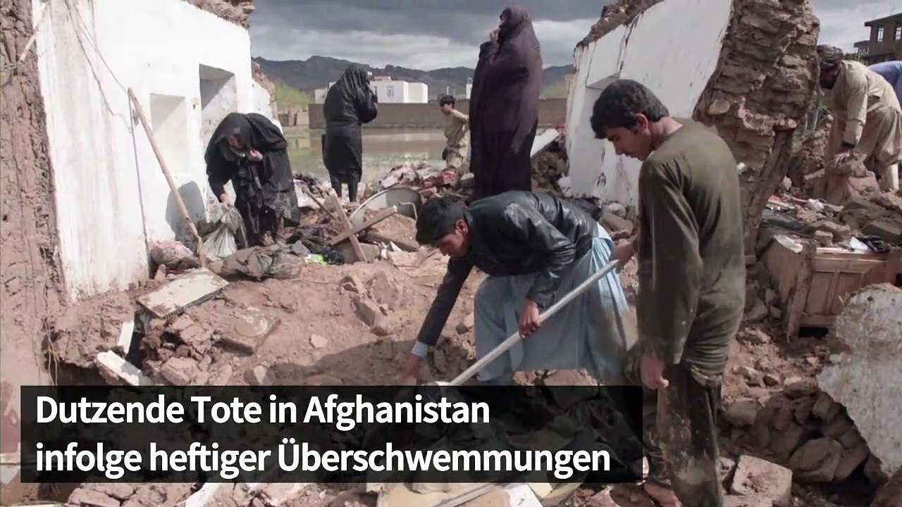 Tod und Zerstörung durch Überschwemmungen in Afghanistan
