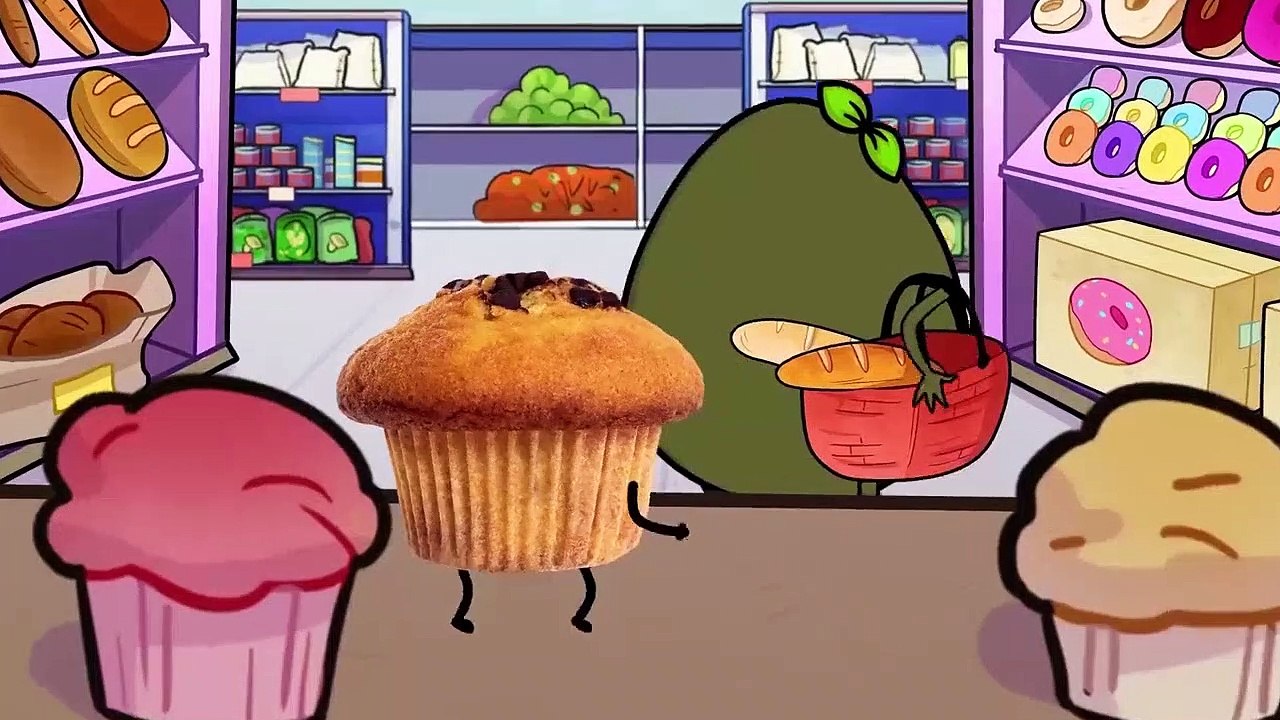 Cutefood Doodles vs Avocado - Cartoons