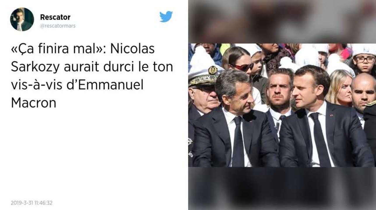 “Ça finira mal” : Sarkozy “durcit” le ton à l'égard de Macron