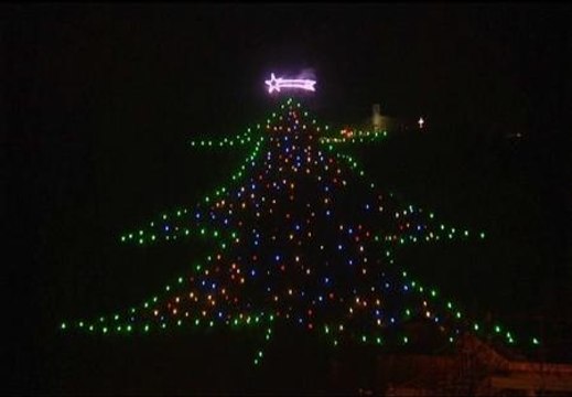 El Papa enciende el árbol de Navidad artificial más grande del mundo