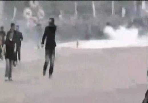 Gases lacrimógenos en China