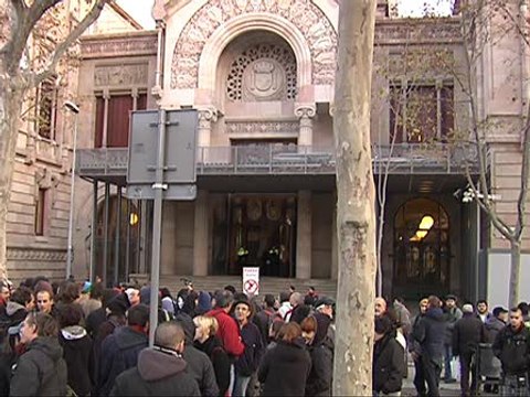 'Indignados' se concentran en apoyo a encausados