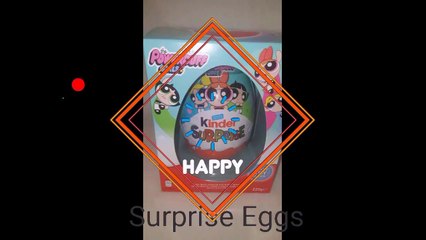 Opening a Large Kinder Surprise Powerpuff Girls Easter Egg.  Which Surprise toy will I get?
