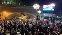 Mass celebrations in Algeria after President Abdelaziz Bouteflika resigns