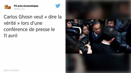 Carlos Ghosn se dit prêt à « dire la vérité sur ce qui se passe » lors d’une conférence de presse