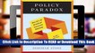 [Read] Policy Paradox: The Art of Political Decision Making  For Free