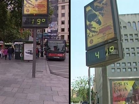 Contraste en las temperaturas de Bilbao y Sevilla