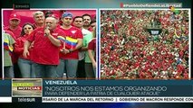 Miles en la marcha antiimperialista en Venezuela