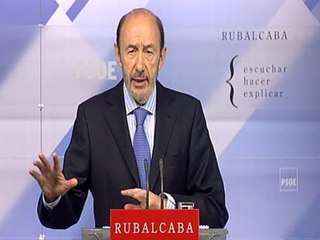 Rubalcaba no ve necesario referéndum