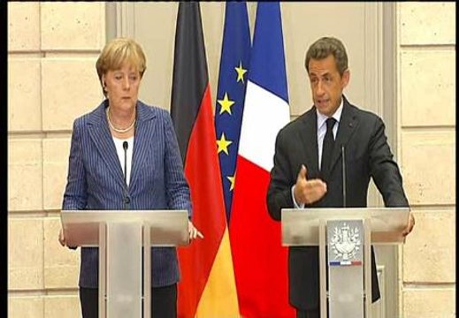 Sarkozy y Merkel proponen un gobierno común para la Eurozona