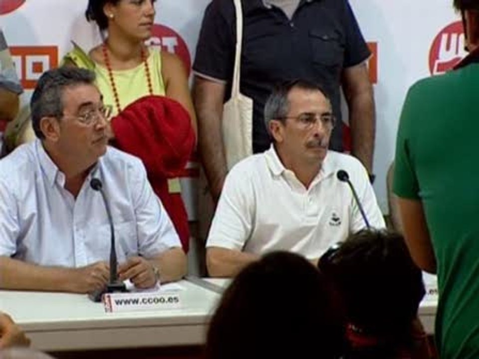 Sindicatos convocan concentraciones contra la reforma