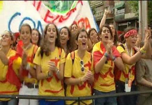 Sí, sí, sí el Papa ya está aquí