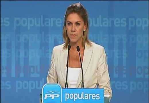 Cospedal critica la intolerancia sin límites de los manifestantes laicos