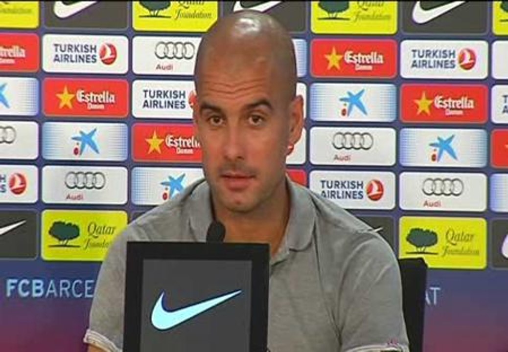 Guardiola: "No hay excusas. El que gane será mejor"