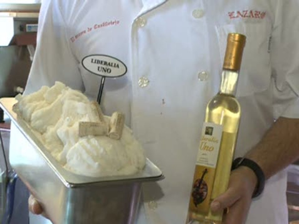 Este verano...helado de vino blanco