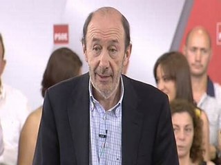 Rubalcaba llama a la "oposición responsable"