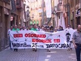 Manifestación en Bilbao en favor de presos de ETA