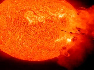 El Sol pegó un reventón ayer