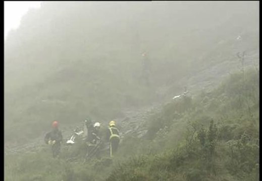 Dos personas mueren al estrellarse el helicóptero en el que viajaban