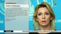 Rusia descarta realizar operaciones militares en Venezuela