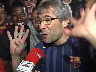 La Rambla de Barcelona se tiñe de &#039;blaugrana&#039;