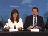 Rajoy se reúne en Castelldefels con la directiva del PP