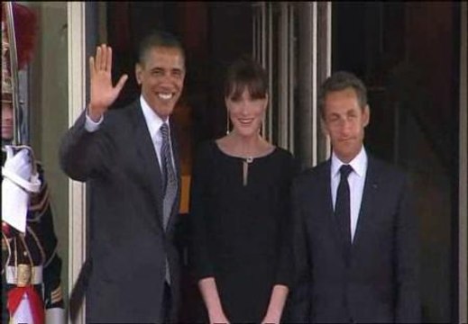 Sarkozy recibe a los líderes del G8 antes de la cena de gala