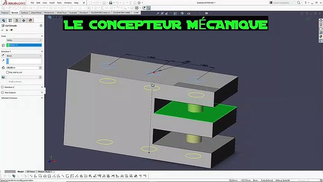 LCM - SOLIDWORKS FRANCAIS – LES FONCTIONS : ENLÈVEMENT DE MATIÈRE