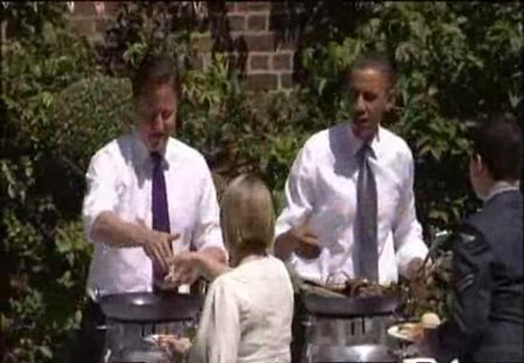 Obama y Cameron se van de barbacoa