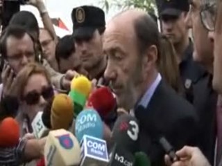 Rubalcaba:"El Gobierno quiere expresar su solidaridad"