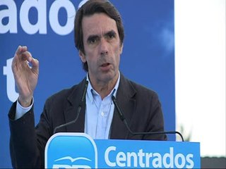 Aznar:"Los terroristas no pueden estar en instituciones"