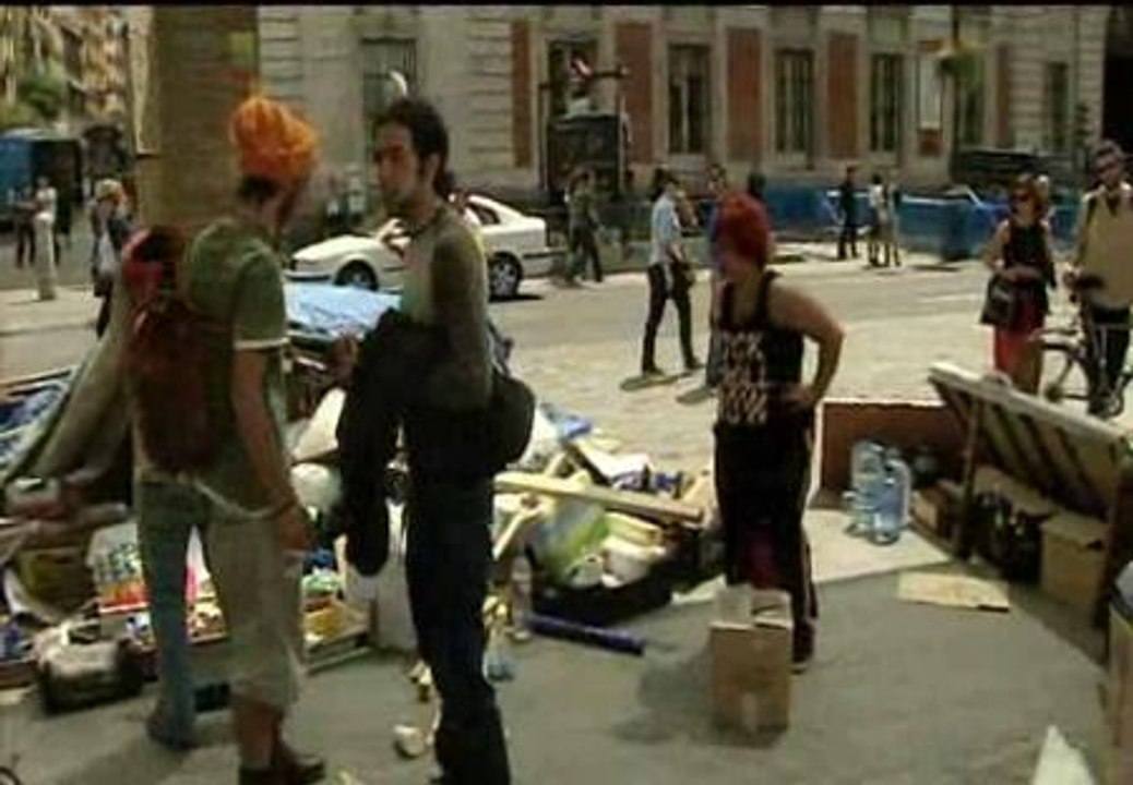 Así se organizan los acampados de Sol