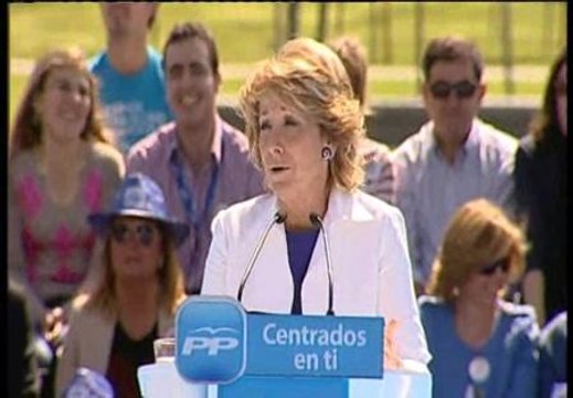 Aguirre: El PSOE deja una España arruinada y con ETA en las instituciones