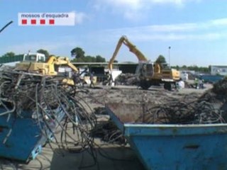 Inspeccionan 4 chatarrerías catalana para detectar cobre