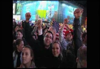 Euforia en Times Square tras conocer la muerte de Bin Laden
