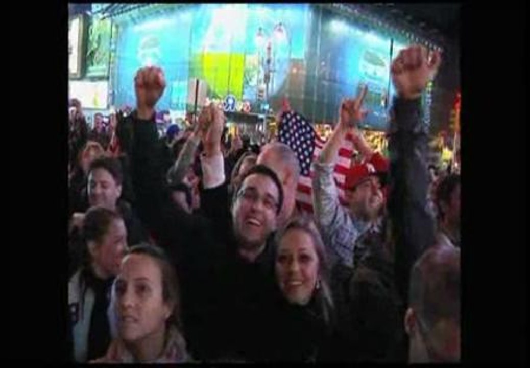Euforia en Times Square tras conocer la muerte de Bin Laden