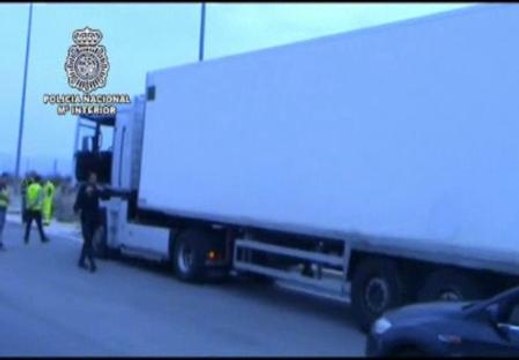 Interceptado un camión cargado con una tonelada de hachís