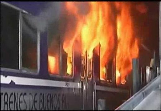 El cierre de una línea de tren provoca importantes destrozos en Argentina