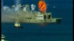 Espectacular hundimiento de un barco de guerra frente a la costa de Australia